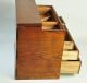 Japanese Antique Haribako Small Tansu Chest Sewing Box Zelkova Burl Wood Taisho Other photo 5