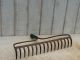 Old Rusty Green Iron Rake Heads Garden Tool Decor Primitives photo 4