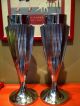 Pair Of Antique 1920s Art Deco Odeon Chrome Spill Vases Made In England Art Deco photo 6
