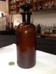 Rare American Brown Antique Chemist Pharmacy Apothecary Bottle Jar Other photo 3