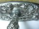 Antique Sterling Silver Art Nouveau Crumb Brush - Embossed Roses,  Lady & Bird Other photo 3