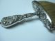 Antique Sterling Silver Art Nouveau Crumb Brush - Embossed Roses,  Lady & Bird Other photo 5