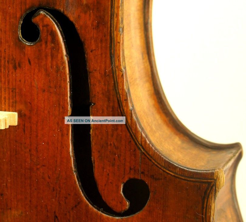 Excellent Antique Violin - Christ.  Gottfried Hamm C.  1790 W/bill Of Sale From 1937 String photo