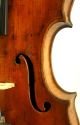 Excellent Antique Violin - Christ.  Gottfried Hamm C.  1790 W/bill Of Sale From 1937 String photo 7