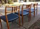 Danish Modernteak Dining Chairs By Moller Post-1950 photo 3