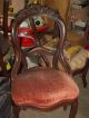 Antique Open Back Parlor Set Of 5 Chairs + Bonus Fixer Upper (local Pick Up) 1900-1950 photo 2
