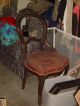 Antique Open Back Parlor Set Of 5 Chairs + Bonus Fixer Upper (local Pick Up) 1900-1950 photo 5