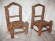 Antique 5 Piece Rustic Adirondack Miniature Twig Set 4 Chairs Table Circa 1910 Other photo 2