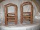 Antique 5 Piece Rustic Adirondack Miniature Twig Set 4 Chairs Table Circa 1910 Other photo 4