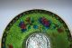 Cloisonne Plique - A - Jour Enamel Green Bowl With Box/ Wooden Stands X4h02 Bowls photo 1