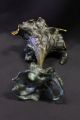 Spectacular Art Nouveau Bronze Spill Vase With Gilt Interior Rigual Style Metalware photo 5