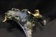 Spectacular Art Nouveau Bronze Spill Vase With Gilt Interior Rigual Style Metalware photo 8