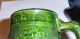 Vtg Green Glaze Pottery Mug German Mug With Shield Handmade Clay Stien Mugs & Tankards photo 3