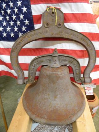 Antique Bell 1800’s 100 + Cast Iron Usa Alabama Nr photo