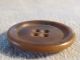 Antique Chunky Cream Brown Swirl Bakelite Coat Button 4 Hole Sew On Sturdy 1 1/8 Buttons photo 4