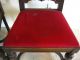Pair/two Spanish Style Cane Tallback Throne Accent Chairs Red Velvet Carved Post-1950 photo 10