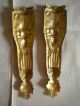 Antique French Ormolu Brass Decorative Furniture Hardware 1900s Two Pieces Large Other photo 4