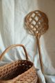 Antique French Hand Woven Carpet Beater Primitives photo 1