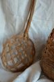 Antique French Hand Woven Carpet Beater Primitives photo 8