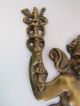 Antique 1700s Medical Doctors Brass Advertising Door Plaque High Relief Rare Metalware photo 3