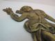 Antique 1700s Medical Doctors Brass Advertising Door Plaque High Relief Rare Metalware photo 5