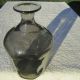 Mid - Century Modern Design Applied Top Ground Pontil 8 Sided Smoked Glass Bottle Mid-Century Modernism photo 3