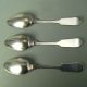 Set 3 Vtg Silver Plated Fiddleback Tablespoons Serving Rogers Smith Shabby Mono Flatware & Silverware photo 3