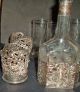 Rare Antique 1886 - 1928 Eg Webster & Son Silverplate And Glass Liquor Set Mixed Lots photo 6