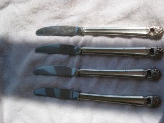 1847 Rodgers Bros.  Silverware.  Four (4) Knives From Eternally Yours. photo