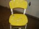 Vintage Retro Yellow Cosco Step Stool Mid - Century Kitchen Steel Footstool Chair Post-1950 photo 4