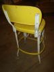 Vintage Retro Yellow Cosco Step Stool Mid - Century Kitchen Steel Footstool Chair Post-1950 photo 6