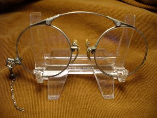 Ornate - 1800 ' S Pince Nez Glasses W/dbl Convex Lens Provenance Of 