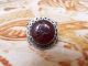 Antique Ghazal Engraved Ethnic Middle Eastern Red Agate Ring Aqeeq Carnelian Islamic photo 3