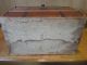 1800 ' S Antique Wooden Doll Child ' S Trunk Chest Square Design Removable Tray 1800-1899 photo 9