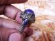 Antique Islamic Women Ring Ethnic Middle Eastern Jewelry Lapis Lazuli Stone Islamic photo 4