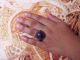 Antique Islamic Women Ring Ethnic Middle Eastern Jewelry Lapis Lazuli Stone Islamic photo 6