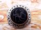 Antique Islamic Ethnic Middle Eastern Black Agate Men Ring Aqeeq Jewelry Cincin Islamic photo 4