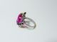 Fine Old Sterling 925 Mexico Prong Set Ruby Crystal/stone/glass Ring Sz 7 3/4 Other photo 10