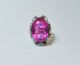 Fine Old Sterling 925 Mexico Prong Set Ruby Crystal/stone/glass Ring Sz 7 3/4 Other photo 1