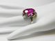 Fine Old Sterling 925 Mexico Prong Set Ruby Crystal/stone/glass Ring Sz 7 3/4 Other photo 8