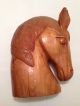 Antique Horse Sculpture,  Wwii Era North African Wood Carving Sculptures & Statues photo 8