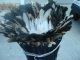 White,  Black,  Brown & Tan Feather / African / Headdress / Juju Hat Other photo 1
