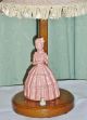 Art Deco C1930 ' S - 1940 ' S Traditional English ' Crinoline Lady ' Table Lamp & Shade Art Deco photo 1