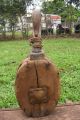 Antique Ships Salvage Block And Tackle/pulley Square Nails Huge Primitives photo 9
