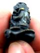 Real Bronze Phra Pidta Thai Closed Eyes Buddha Amulet With Temple Box Collection Amulets photo 3