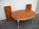 French Painted Parquet Dining Table With 6 Chairs & 2 Leaves By Karges 3620 Post-1950 photo 2