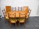 Mid - Century Dining Table With 6 Chairs & 2 Leaves By Tomlinson 3328 Post-1950 photo 1