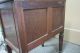 Antique Sewing Cabinet Or End Table Dark Oak Wood Belgium Great Cond 1920 Or 30s 1900-1950 photo 6