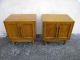 Pair Of Mid Century Walnut Nightstands / Side Tables 1816 Post-1950 photo 1