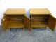 Pair Of Mid Century Walnut Nightstands / Side Tables 1816 Post-1950 photo 4